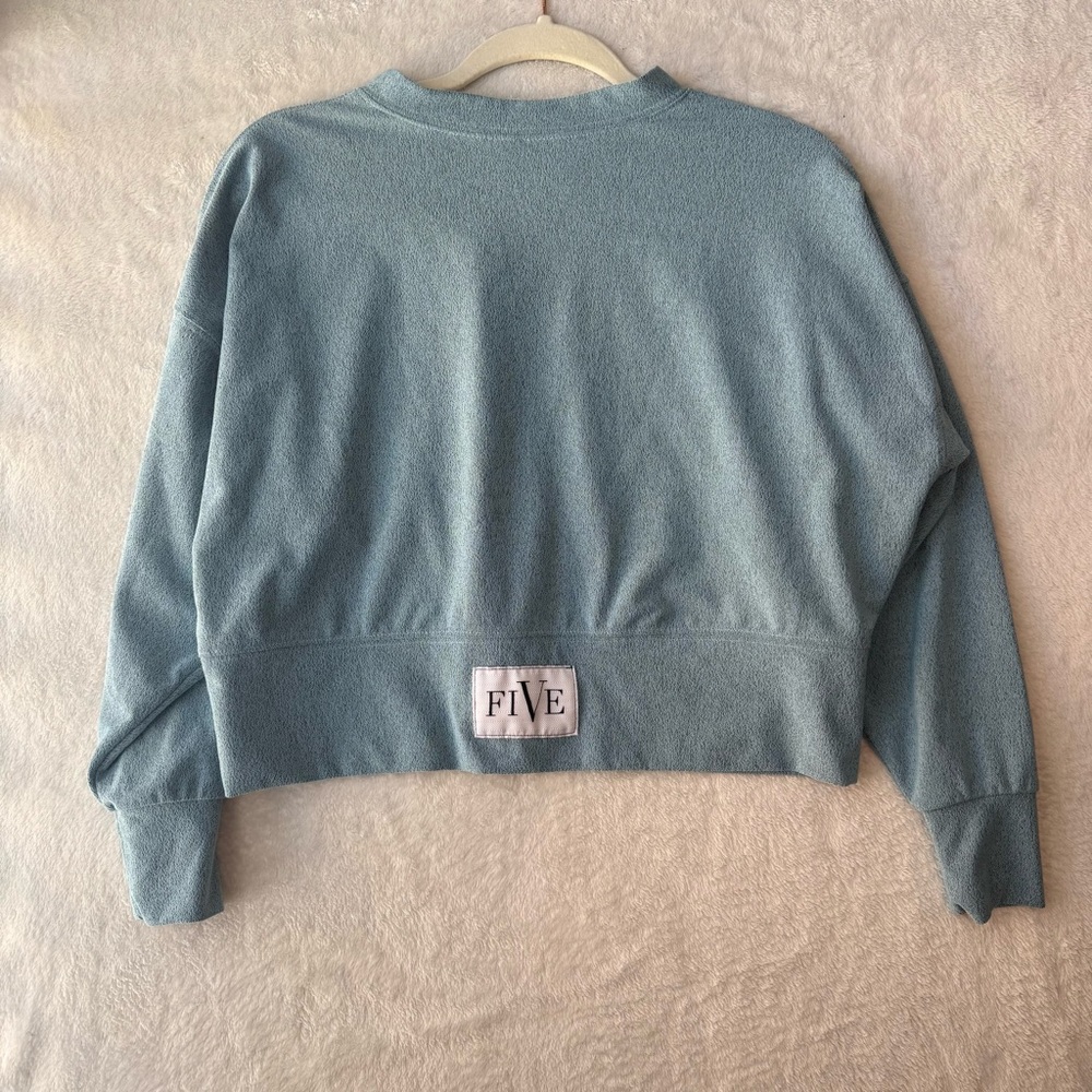FIVE the label YL Blue Crewneck Pullover